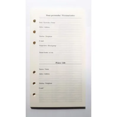 Drops Office Collection Wk�ad do organizera terminarz 2026 9,5x17,2cm