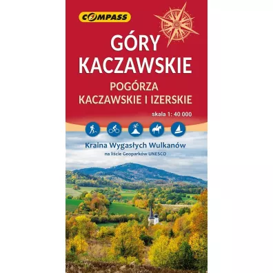 G�ry Kaczawskie Pog�rza Kaczawskie i Izerskie mapa skala 1 : 40 000