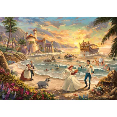 Puzzle 1000 el. PQ T. Kinkade Ma�a Syrenka �wi�to mi�o�ci Disney 112731 Schmidt