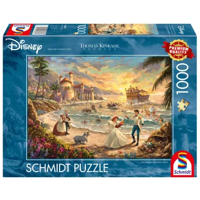 Puzzle 1000 el. PQ T. Kinkade Ma�a Syrenka �wi�to mi�o�ci Disney 112731 Schmidt