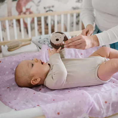 Babyono Naturalne pieluszki z wkien bambusa fioletowe Natural Bamboo