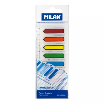 Milan Zak�adki indeksuj�ce przezroczyste strza�ki 45 x 12 mm 120 szt.