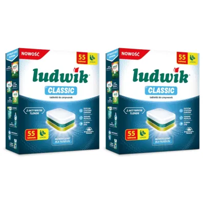 Ludwik Tabletki do zmywarek Classic Zestaw 2 x 55 szt.