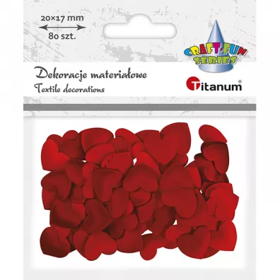 Titanum Materia�owe serca 2,0 x 1,7 cm