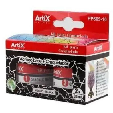 Artix Farba akrylowa czarna + �rodek do sp�ka� 2x35ml