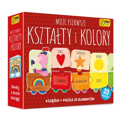 Puzzle 20 el. Moje pierwsze kszta�ty i kolory + ksi��ka Wilga Play