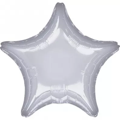 Amscan Balon foliowy metalik srebrny gwiazda 48cm