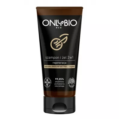 OnlyBio Szampon i �el 2w1 dla m�czyzn Regeneracja 200 ml