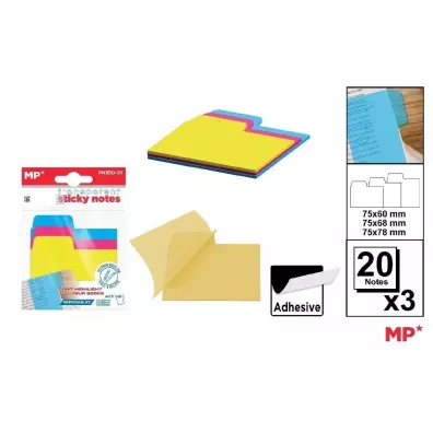 Mp Main Paper Karteczki samoprzylepne indeksuj�ce 3x20szt