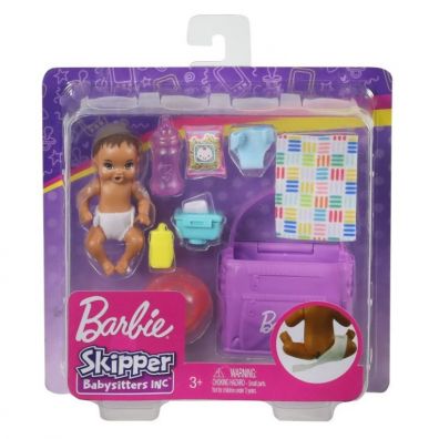 Barbie Lalka dziecko + akcesoria GHV86 Mattel