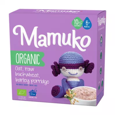 Mamuko Ekologiczna Kaszka Owsiano - Gryczano - Jczmienna 200 g Bio