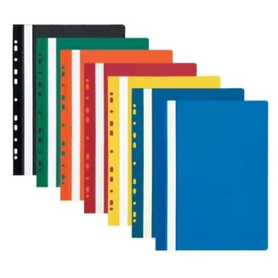 Panta Plast Skoroszyt A4 PVC z europerforacj� czarny 10 szt.