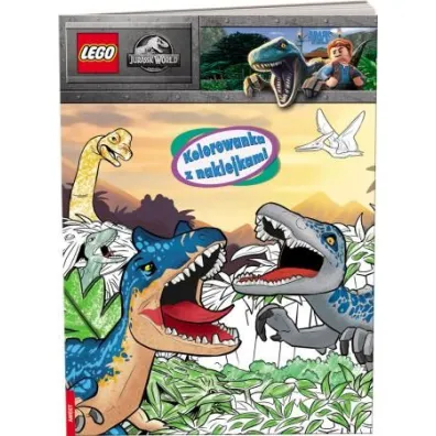 LEGO jurassic world Kolorowanka z naklejkami NA-6204