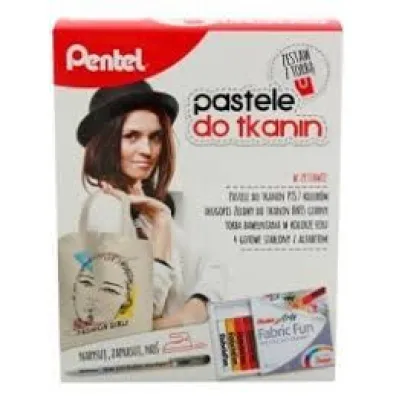 Pentel Pastele do tkanin z torb� 7 szt.
