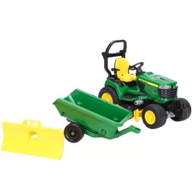 Traktorek John Deere z figurk ogrodnika