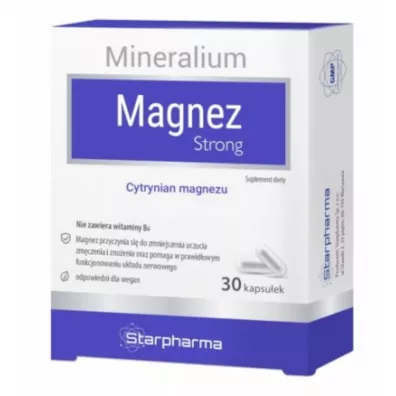 Starpharma Mineralium Magnez Strong Suplement diety 30 kaps.