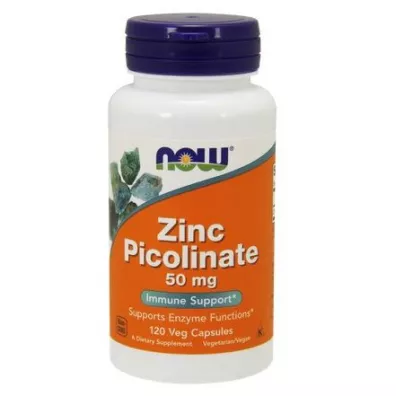 Now Foods Zinc Picolinate - Pikolinian Cynku 50 mg Suplement diety 120 kaps.