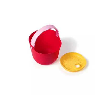 Quut Wiaderko z sitkiem Bucki Cherry + Banana Pink