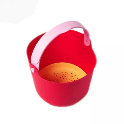 Quut Wiaderko z sitkiem Bucki Cherry + Banana Pink