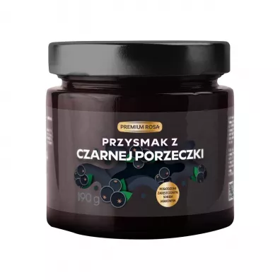 Premium Rosa Przysmak z czarnej porzeczki konfitura 190 g