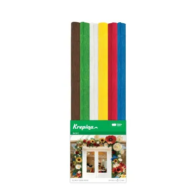 Happy Color Krepina marszczona 50x100cm Basic 6 kolor�w
