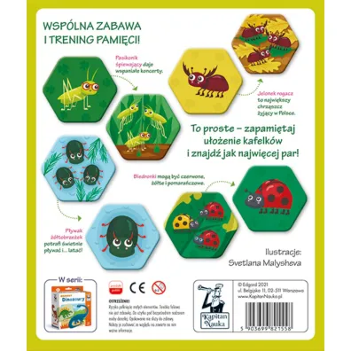 Memory. Owady i robaczki. Kapitan Nauka Edgard