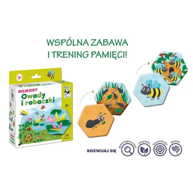 Memory. Owady i robaczki. Kapitan Nauka Edgard