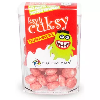 Pi�� Przemian Cukierki z ksylitolu ksylicuksy o smaku truskawkowym bezglutenowe 13 g