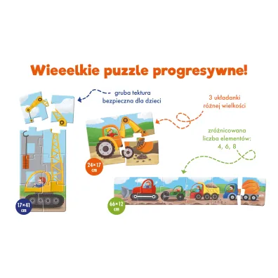 Pierwsze du�e Puzzle Plac budowy Kapitan Nauka Edgard