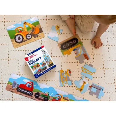 Pierwsze du�e Puzzle Plac budowy Kapitan Nauka Edgard