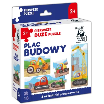 Pierwsze du�e Puzzle Plac budowy Kapitan Nauka Edgard