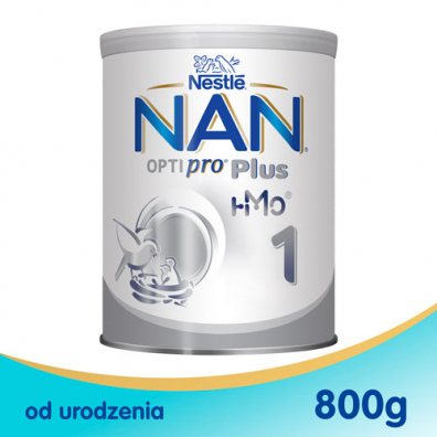 Nestle Nan Optipro Plus 1 HM-O Mleko początkowe dla niemowląt od urodzenia 800 g