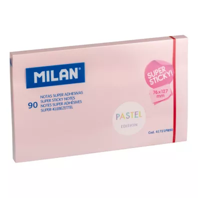 Milan Karteczki samoprzylepne Super Sticky Pastel 127 x 76 mm 90 kartek 90 szt.