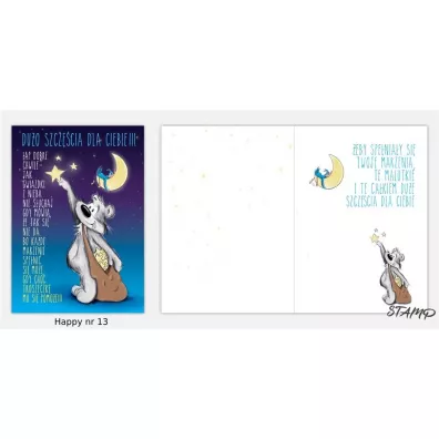 Stamp Karnet Happy B6 + koperta wz�r nr 13