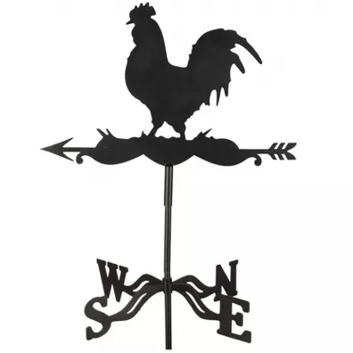 Esschert Design Wiatrowskaz z kogutem metalowy