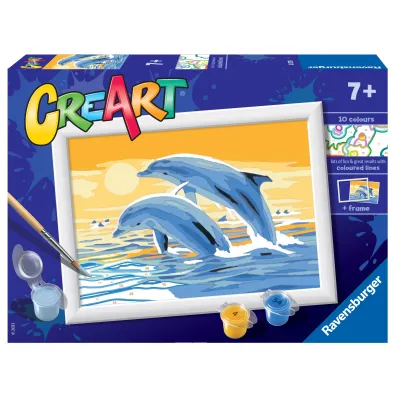 Malowanie po numerach CreArt - Delfiny Ravensburger