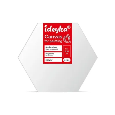 Ideyka P��tno malarskie na blejtramie sze�ciok�tnym 26cm