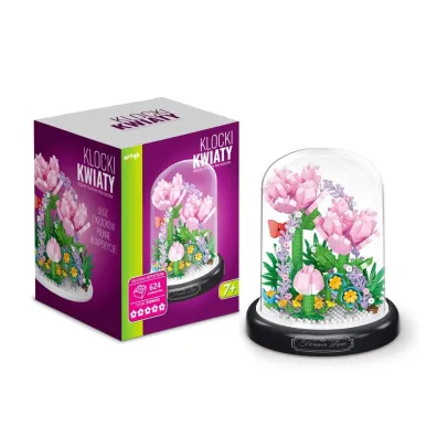 Klocki pod kloszem tulipany