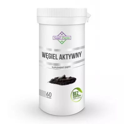 Soul Farm W�giel aktywny (180 mg) Suplement diety 60 kaps.
