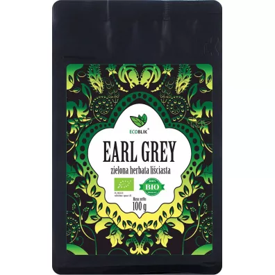 Ecoblik Herbata zielona earl grey 100 g Bio