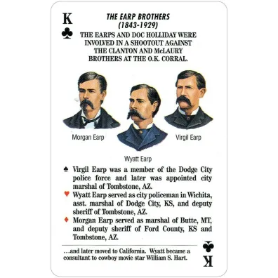 Lawmen Of The Old West, karty do gry