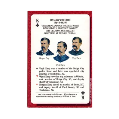 Lawmen Of The Old West, karty do gry