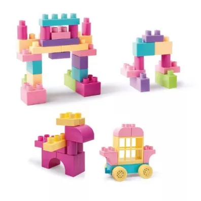 Kids Blocks klocki rowo-fioletowe 50el