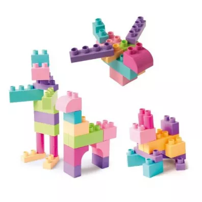 Kids Blocks klocki rowo-fioletowe 50el