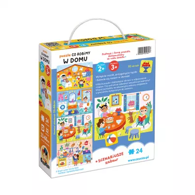 CzuCzu. Puzzle 24 el. Co robimy w domu Bright Junior Media