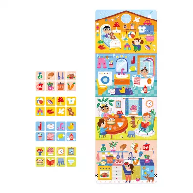 CzuCzu. Puzzle 24 el. Co robimy w domu Bright Junior Media