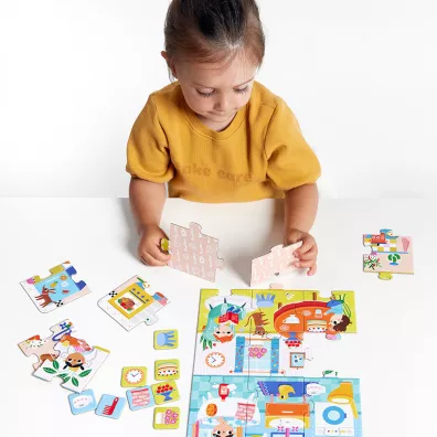 CzuCzu. Puzzle 24 el. Co robimy w domu Bright Junior Media