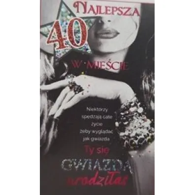 AbCard Kartka okoliczno�ciowa Urodziny 40 DH06