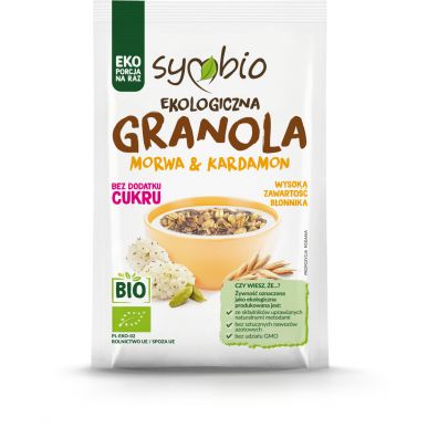 Symbio Granola morwa biała i kardamon 50 g Bio