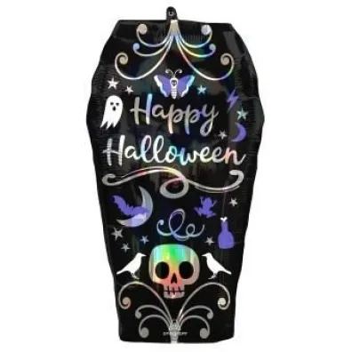 Amscan Balon foliowy SuperShape Iridescent Coffin 38x68cm